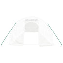 vidaXL fehér acélvázas melegház 24 m² 8x3x2 m