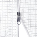 vidaXL fehér acélvázas melegház 24 m² 8x3x2 m