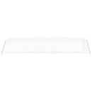 vidaXL fehér acélvázas melegház 30 m² 10x3x2 m