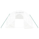 vidaXL fehér acélvázas melegház 36 m² 12 x 3 x 2 m