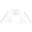 vidaXL fehér acélvázas melegház 42 m² 14 x 3 x 2 m