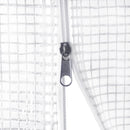 vidaXL fehér acélvázas melegház 48 m² 16 x 3 x 2 m