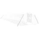 vidaXL fehér acélvázas melegház 54 m² 18 x 3 x 2 m