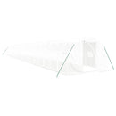 vidaXL fehér acélvázas melegház 66 m² 22x3x2 m