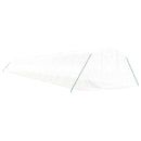 vidaXL fehér acélvázas melegház 66 m² 22x3x2 m