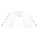 vidaXL fehér acélvázas melegház 72 m² 24 x 3 x 2 m