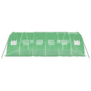 vidaXL zöld acélvázas melegház 24 m² 6 x 4 x 2 m