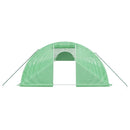 vidaXL zöld acélvázas melegház 96 m² 24 x 4 x 2 m