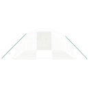 vidaXL üvegház acélvázzal, fehér, 16 m², 4 x 4 x 2 m