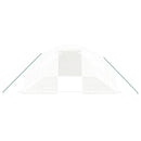 vidaXL fehér acélvázas melegház 24 m² 6x4x2 m