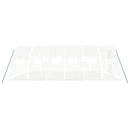vidaXL fehér acélvázas melegház 24 m² 6x4x2 m