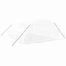 vidaXL fehér acélvázas melegház 24 m² 6x4x2 m