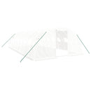 vidaXL fehér acélvázas melegház 32 m² 8 x 4 x 2 m