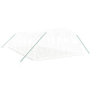 vidaXL fehér acélvázas melegház 32 m² 8 x 4 x 2 m