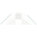 vidaXL fehér acélvázas melegház 32 m² 8 x 4 x 2 m