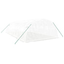 vidaXL fehér acélvázas melegház 32 m² 8 x 4 x 2 m