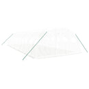 vidaXL fehér acélvázas melegház 40 m² 10x4x2 m