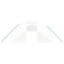 vidaXL fehér acélvázas melegház 56 m² 14 x 4 x 2 m