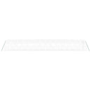 vidaXL fehér acélvázas melegház 56 m² 14 x 4 x 2 m