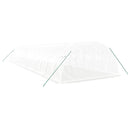 vidaXL fehér acélvázas melegház 56 m² 14 x 4 x 2 m