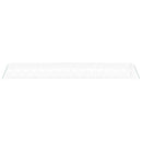 vidaXL fehér acélvázas melegház 64 m² 16 x 4 x 2 m