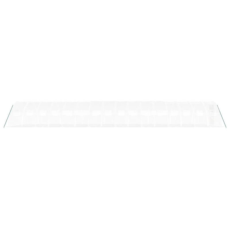 vidaXL fehér acélvázas melegház 64 m² 16 x 4 x 2 m