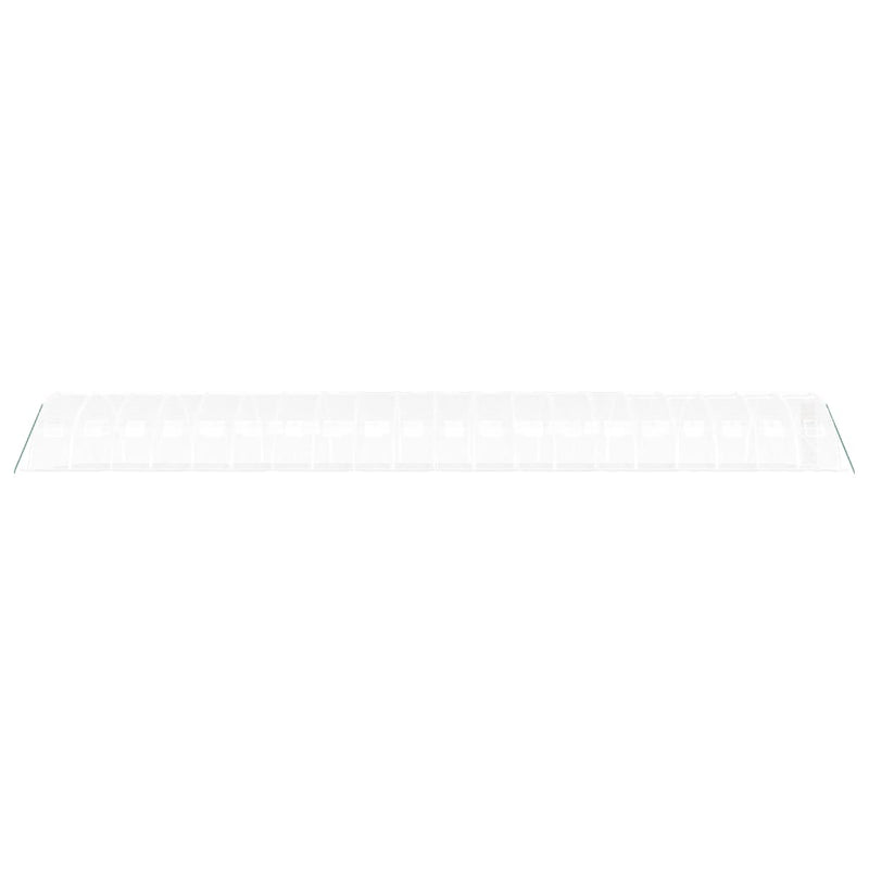 vidaXL fehér acélvázas melegház 80 m² 20x4x2 m