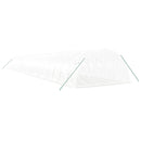 vidaXL fehér acélvázas melegház 80 m² 20x4x2 m