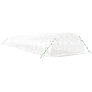 vidaXL fehér acélvázas melegház 88 m² 22x4x2 m