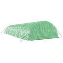 vidaXL zöld acélvázas melegház 70 m² 14 x 5 x 2,3 m