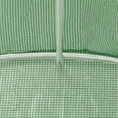 vidaXL zöld acélvázas melegház 70 m² 14 x 5 x 2,3 m