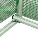 vidaXL zöld acélvázas melegház 70 m² 14 x 5 x 2,3 m