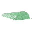 vidaXL zöld acélvázas melegház 110 m² 22 x 5 x 2,3 m