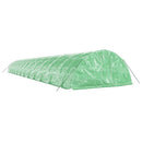 vidaXL zöld acélvázas melegház 120 m² 24 x 5 x 2,3 m