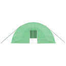 vidaXL zöld acélvázas melegház 48 m² 8 x 6 x 2,85 m