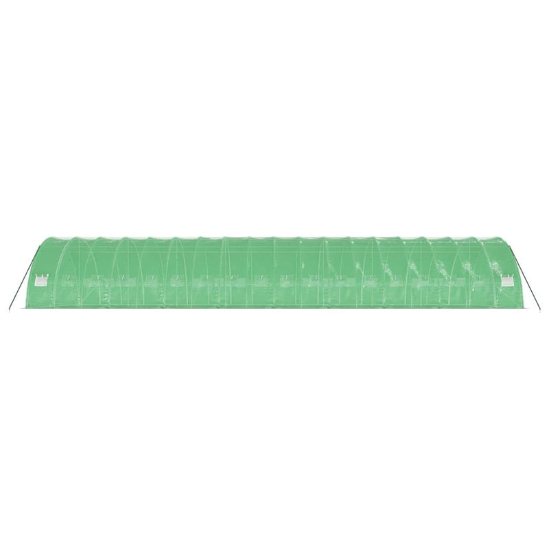 vidaXL zöld acélvázas melegház 108 m² 18 x 6 x 2,85 m