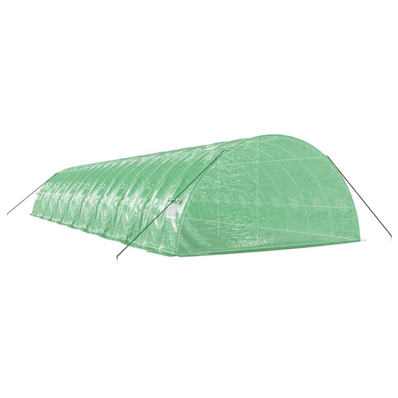 vidaXL zöld acélvázas melegház 108 m² 18 x 6 x 2,85 m