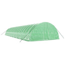 vidaXL zöld acélvázas melegház 120 m² 20 x 6 x 2,85 m