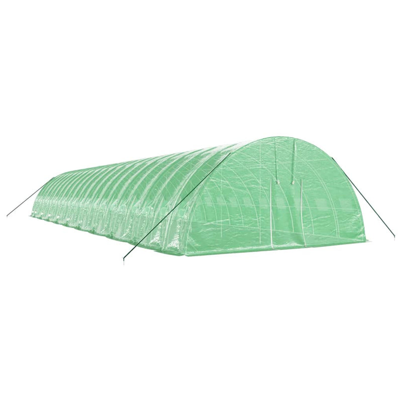 vidaXL zöld acélvázas melegház 120 m² 20 x 6 x 2,85 m