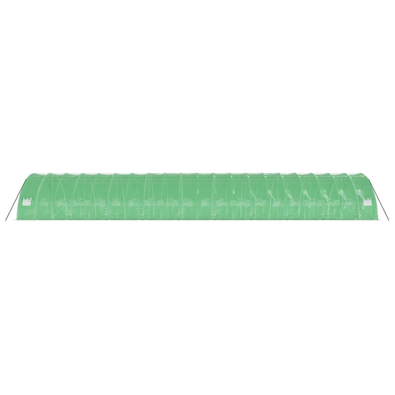 vidaXL zöld acélvázas melegház 120 m² 20 x 6 x 2,85 m