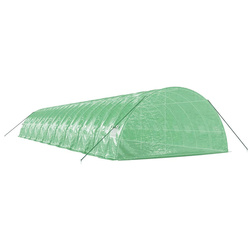 vidaXL zöld acélvázas melegház 120 m² 20 x 6 x 2,85 m