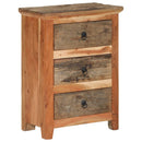 vidaXL tömör akácfa tálalószekrény 55x33x75 cm