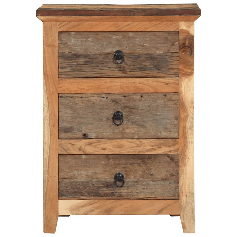 vidaXL tömör akácfa tálalószekrény 55x33x75 cm