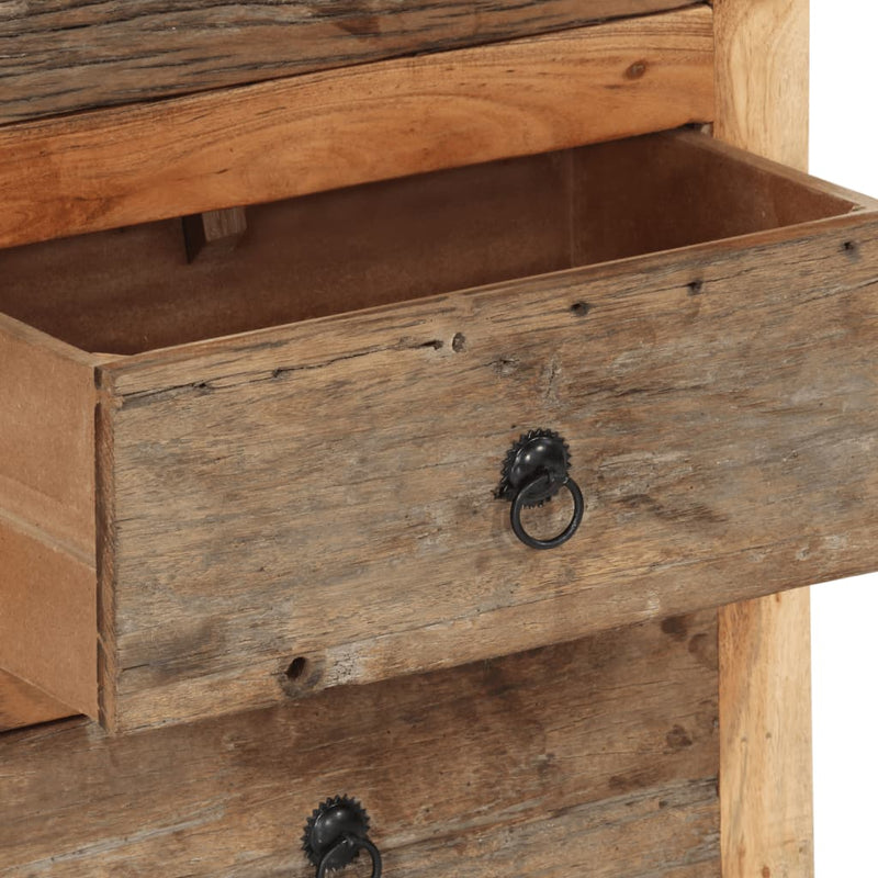 vidaXL tömör akácfa tálalószekrény 55x33x75 cm