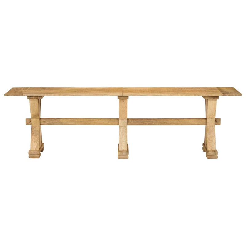 vidaXL tömör mangófa pad 160 x 35 x 45 cm