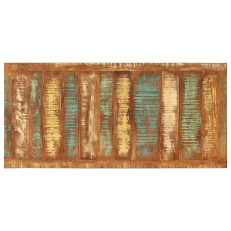 vidaXL tömör újrahasznosított fa étkezőasztal 110 x 52 x 76 cm