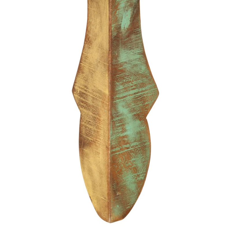 vidaXL tömör újrahasznosított fa étkezőasztal 110 x 52 x 76 cm