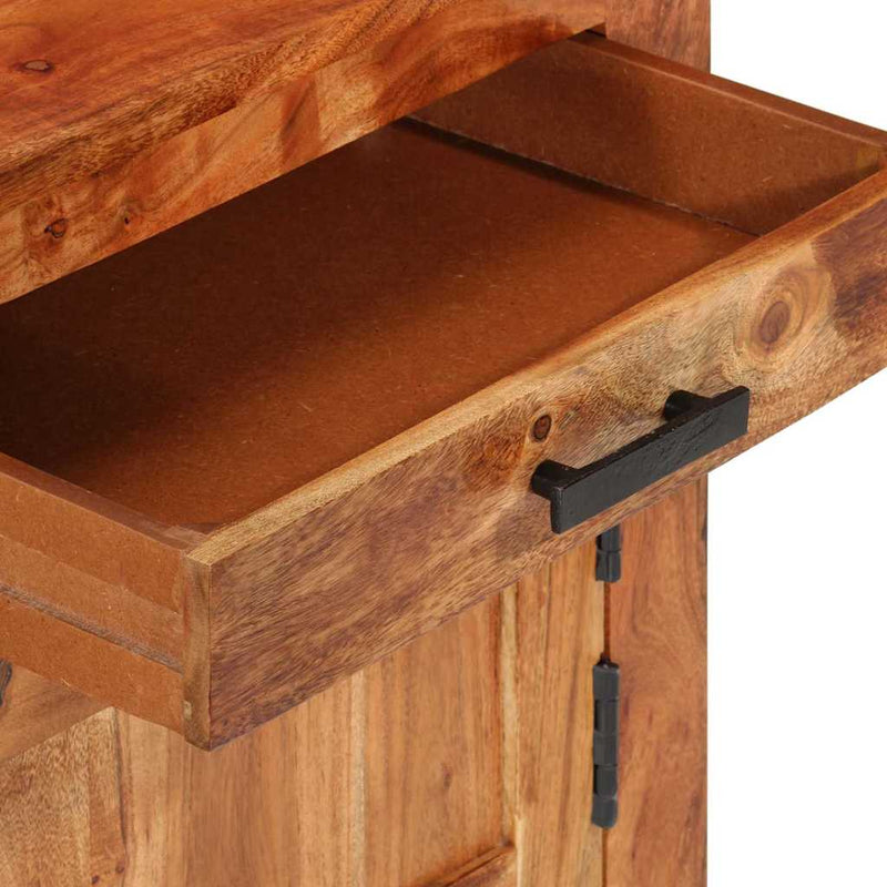 vidaXL Széf Barna 100 x 30 x 50 cm tömör akácfa