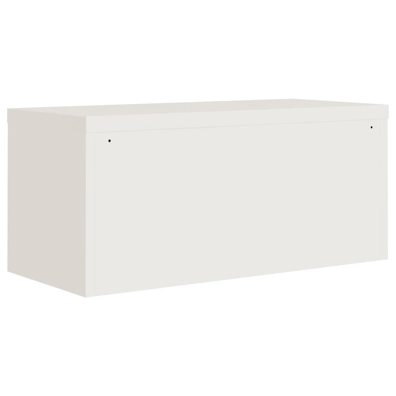 vidaXL fehér acél irattartó szekrény 90x40x240 cm