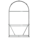 vidaXL világosszürke horganyzott acél rönktartó 120 x 45 x 210 cm